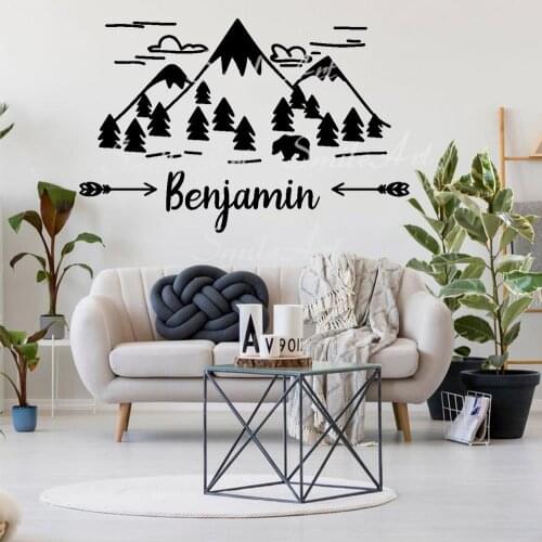 Colorful Custom Name Tribe Wall Decal Art Vinyl Stickers For Babys Rooms Wall Decoration Murals