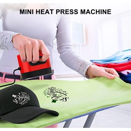 Mini Heat Press Machine Printing Tool for T Shirts Small Mini Iron Shirt Printing HOME DIY