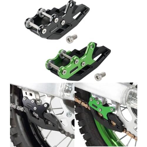 NICECNC TPU Duralumin Motorcycle Chain guide Black Green Replacement for KAWASAKI KX250F KX450F KX 250F 450F 2009-2018