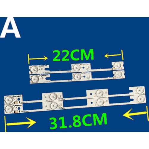 12Pieces/lot FOR Konka KDL32MT626U 35019055 35019056 6V 3set =6PCS 3LED+6PCS 4LED 100%NEW