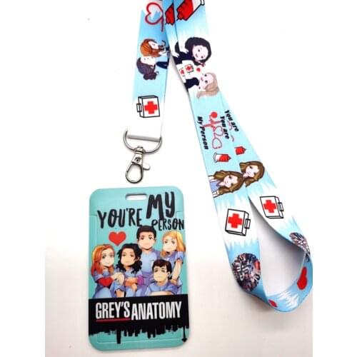 New 1 set Betty girl Card ID Holder With Hanging String Keychain T01