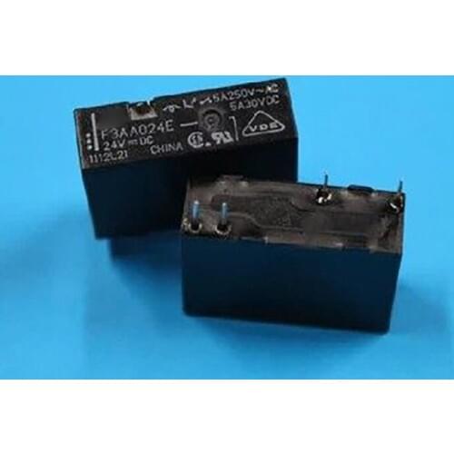 New 10pcs/lot 100% relay F3AA024E 24V 4PIN 5A 250VAC 24VDC