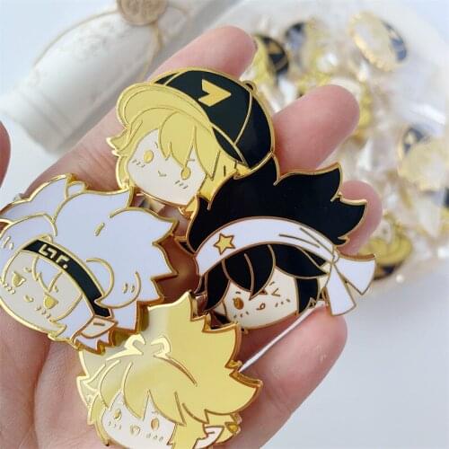 Wholesale Anime Concave Convex World Cute Brooches for Women King Grey PhantomS Kalie Metal Badges Jewelry Pin Accessories