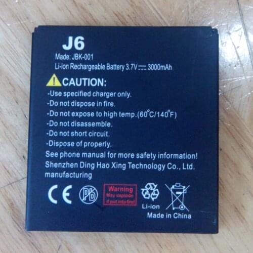Original Jeep J6 Battery 3000mah for Jeep J6 Android4.2 3G Smart Mobile phone 5inch Screen MTK6582 Quad Core-free shipping