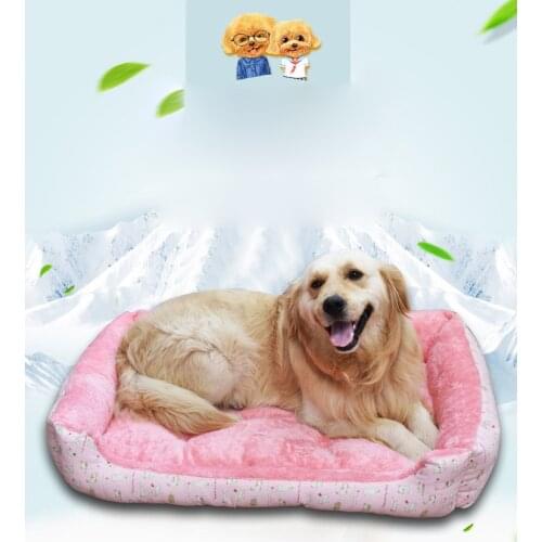 Pet Dog Cat Polar Fleece Bed House Nest Warm Soft Plush Mattress Couch Washable Cushion Deep Sleeping Sofa Kennel Mat Big Size