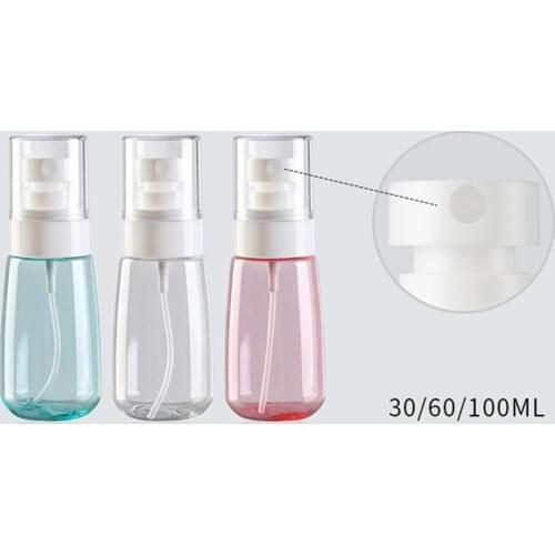 Hot sale 30/60/100ml Portable Travel Refillable Perfume Toner Atomizer Spray Bottle Container Empty Cosmetic Containers