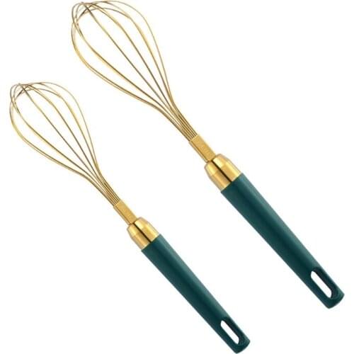 T5EF Stainless Steel Material Whisk Long Handle Durable Blender Cream Frother Egg Whiskers Kitchen Accessories Baking Gadgets