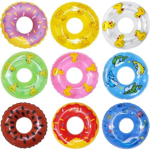 Fashion 1 Pcs 5 Pcs Doll Swimming Buoy Lifebelt Ring Summer Beach Bathing Buoy Dollhouse Accessories for Barbie Doll Baby Toy