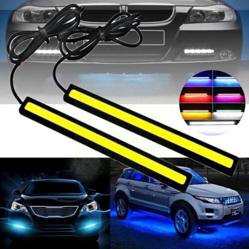 17CM Car Styling LED COB Bulb 12V 6000K White Panel Light Atmosphere Daytime COB DRL Interior Light Running LED External La E8U9