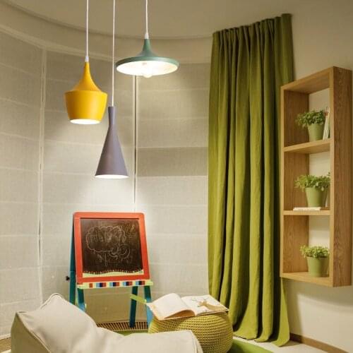 Led restaurant chandelier modern household personality three-head dining room Nordic single-head stylish bar lamps