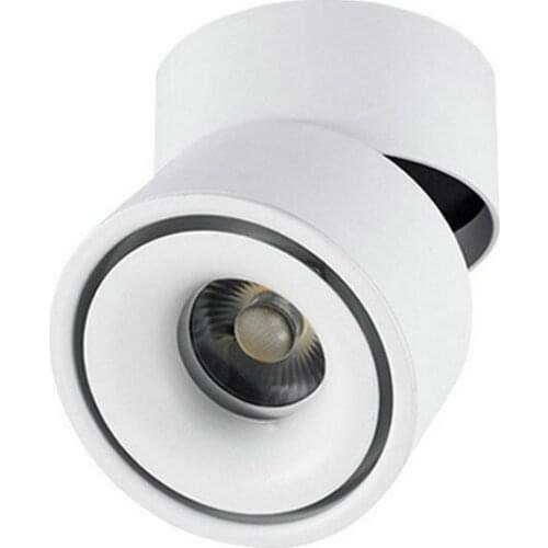 LED Foldable Track Light COB Free Perforation Background Aluminum Knob Switch Bed Room ROUKEYMI 2years ROHS