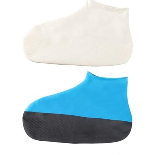 Outdoor Waterproof Shoe Cover Rubber Thicken Reusable Elastic Rain Shoes Covers Anti-slip Shoes Protector Covers for Cycling