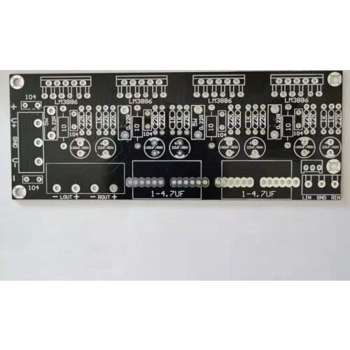 LM3886TF 4 Abreast BTL 2.0 Channel 130W+130W Audio Power Amplifier Circuit PCB Empty Board DC+-20- 35V