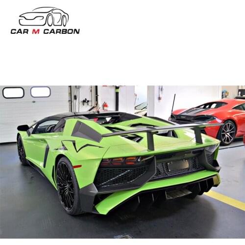 Factory price LP700 Avendor 2011year sv style carbon fiber rear wing for lp700 roof spoiler rear bumper wing