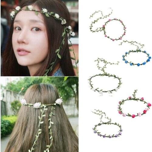 Fashion Women Garland Flower Wedding Bridal Festival Hair Accessories LL@17