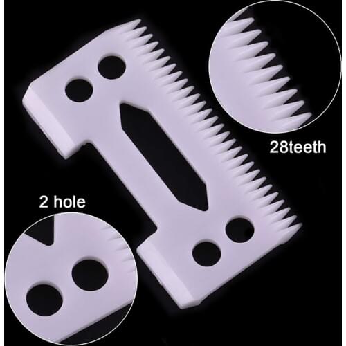 100pcs/lot 28 teeth hair clipper blade ceramic cutters for wholesale
