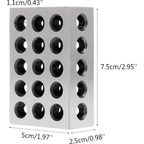 2pcs Hardened Steel Ultra Engineers Blocks Precision 1" x 2" x 3" Milling Tool 2.5 x 5 x 7.5 cm