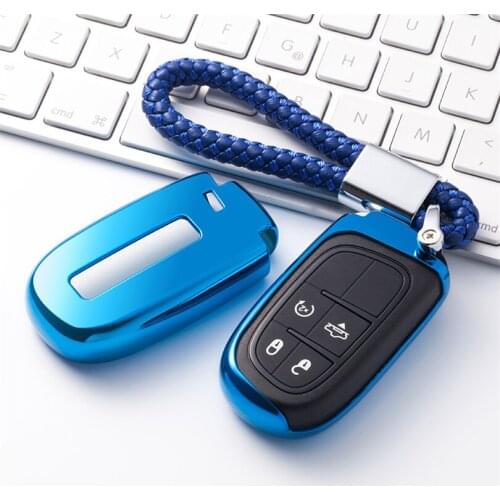 2020 Soft TPU Car Key Case Cover Fob For Dodge Nitro Challenger Charger Ram 1500 Durango Journey Grand Caravan Key Ring Styling