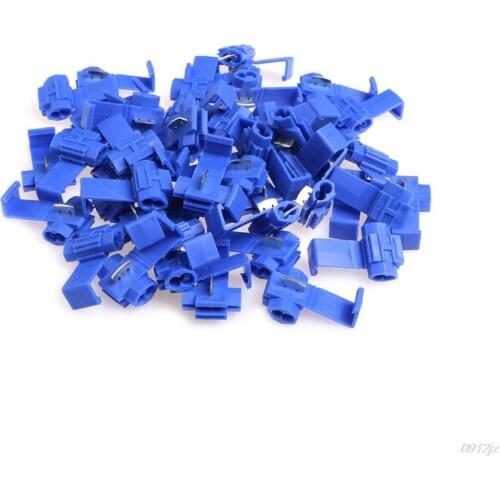 50 Pcs Lock Wire Electrical Cable Connector Quick Splice Terminal Crimp Wiring Accessories New Drop ship