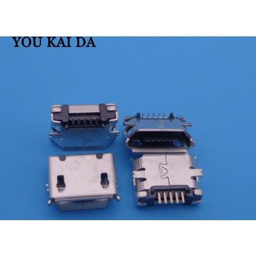 50pcs For OPPO X907 Gionee Nokia 5800 E71 tail plug Tablet Charging Data Interface data jack Mini micro usb jack connector 5pin