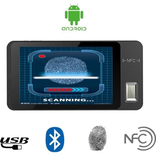 7 Inch Android 5.1 Fingerprint Tablet NFC Card Barcode Scanner Portable Bluetooth Fingerprint Reader Web Cloud Time Attendance