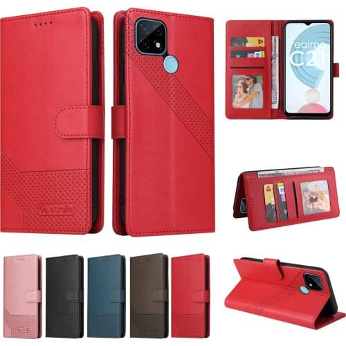 Phone Cases for OPPO A52 A72 A15 A53 A93 A92S A74 Find X3 Pro Realme C11 C21 C15 V13 GT Flip Leather Wallet Card Holder Cover