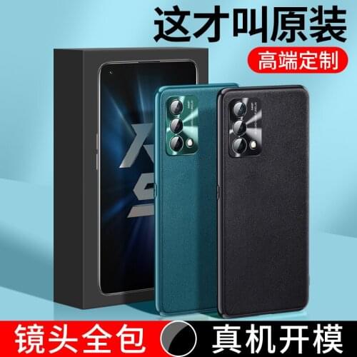 For OPPO K9 Case Luxury Vegan Leather Grain Matte Hard PC Shell Soft TPU Silicone Frame Protective Back Cover Coque Fundas