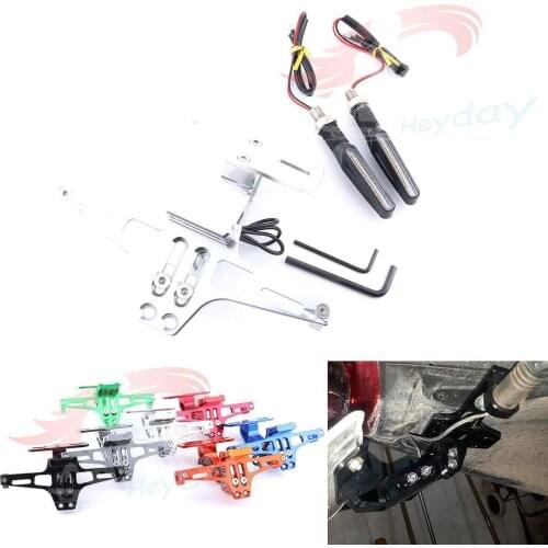 Motorcycle Rear License Plate Mount Holder and Turn Signal Light For BMW R1200GS