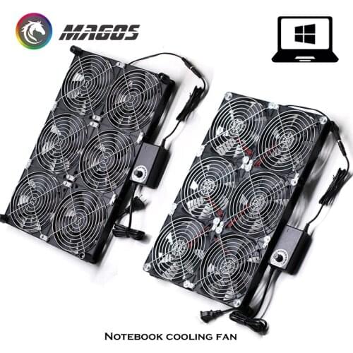 Gaming Book Laptop Speed ADJ. 14 15.6 17.3 Inch Alien Mechanical Revolution High Air Volume Notebook Radiator Base Fan 220V