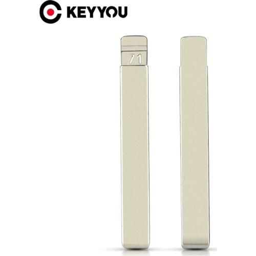 KEYYOU 71# For GMC Chevrolet Spark Cruze Camaro Equinox Lova Buick Opel Car Key Blade Blank HU100 for Upgrate / Original Key