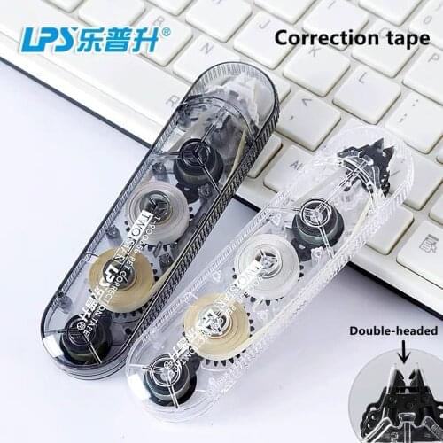 LPS Double-headed Correction Tape 5mm*10m White yellow double color Corrector Promotional Gift Stationery School supplies
