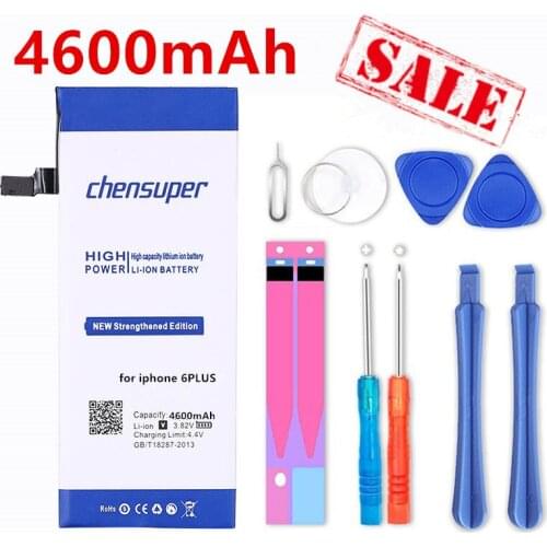 Chensuper Battery For iPhone 6 PLUS 6Plus 6P 4600mAh Li-ion Mobile Phone Replacement Batteria+ Free Tools