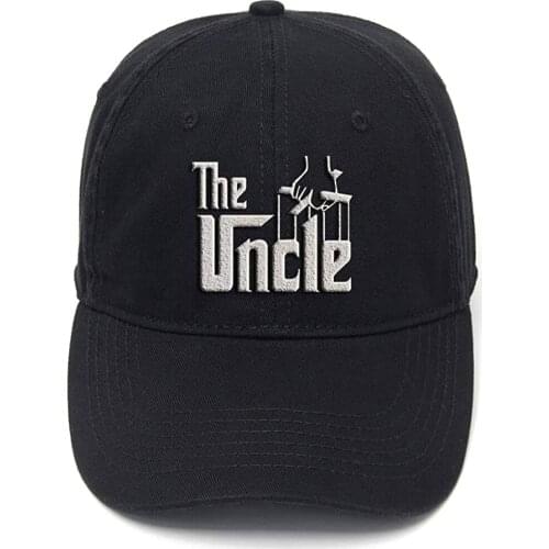 Lyprerazy The Uncle Washed Cotton Adjustable Men Women Unisex Hip Hop Cool Flock Printing Baseball Cap