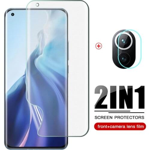 For Xiaomi Mi 11 Frosted Matte Hydrogel Film Camera Lens Protective For Xiao Mi11 Xaomi Xiami Xiomi Xiaomi11 6.55" Film Not Glas
