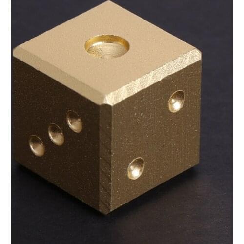 Gold Silver Aluminum Metal Dice Club Bar Drinking Playing Game Tool 16X16X16mm