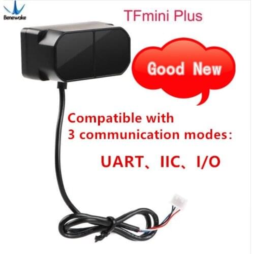 Benewake TFmini Plus LiDAR Module, IP65 Micro single point TOF short distance lidar sensor compatible with both UART IIC I/O