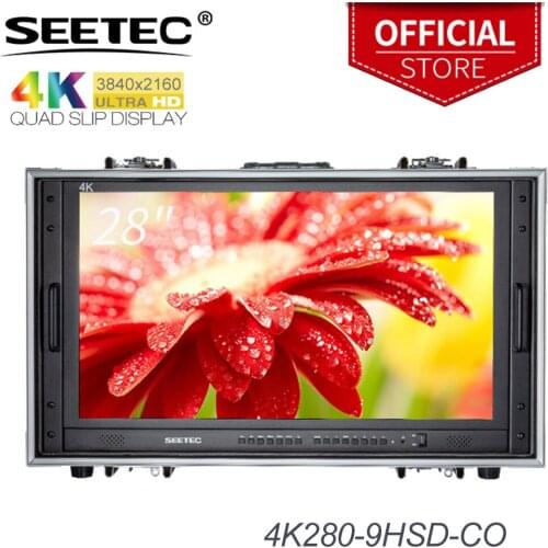 Seetec 4K280-9HSD-CO 28 Inch 4K Broadcast Monitor for CCTV Monitoring Making Movies Ultra HD Carry-on LCD Director Monitor