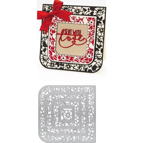 Notebook Layered Frame Metal Cutting Dies Stencils for DIY Scrapbooking Photo Card Crafts Die Cut