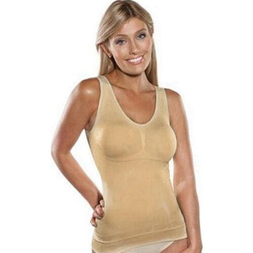 New Women Slimming Tank Tops Bodybuilding Fitness Tanks Sleeveless Tummy Control Seamless Vest Woman Sportswear Gym Workout Tops