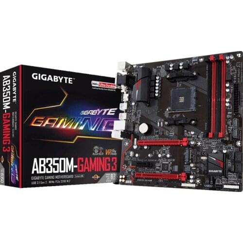 For Gigabyte GA-AB350M-Gaming 3 Original New Desktop Motherboard AB350M-Gaming 3 B350 Socket AM4 DDR4 64G USB3.1 Micro ATX
