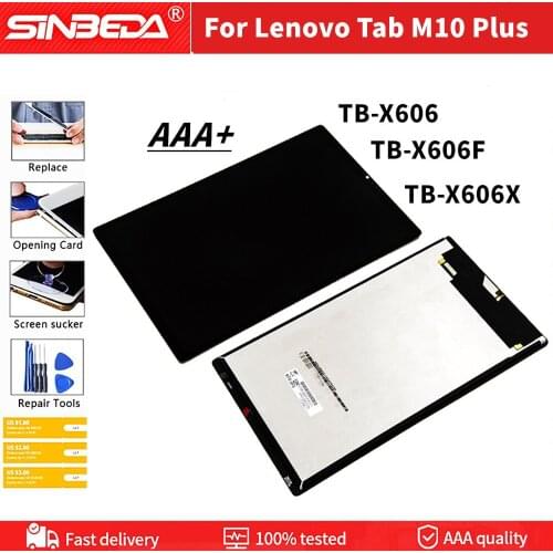 Original New 10.3" For Lenovo Tab M10 Plus TB-X606F TB-X606X TB-X606 LCD Display Touch Screen Digitizer Assembly LCD Replacement