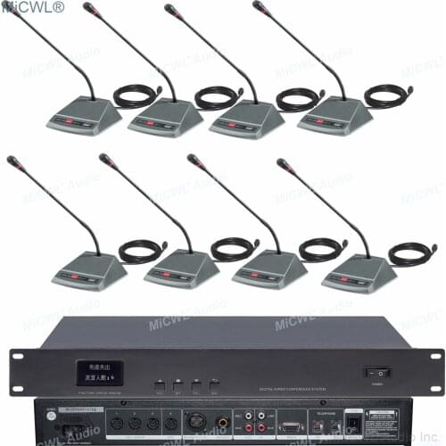 Original MiCWL LED Digital Conference Microphone System Telephone function President Delegate Gooseneck Microphone A351M-A3504