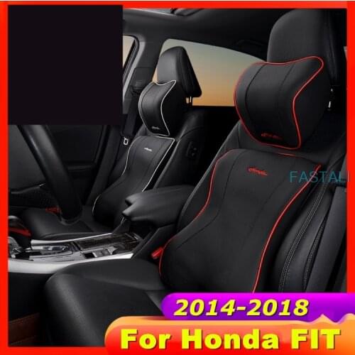 For Honda FIT JAZZ 2014-2018 Car seat headrest lumbar pillow memory cotton comfort protection cervical vertebra car supplies