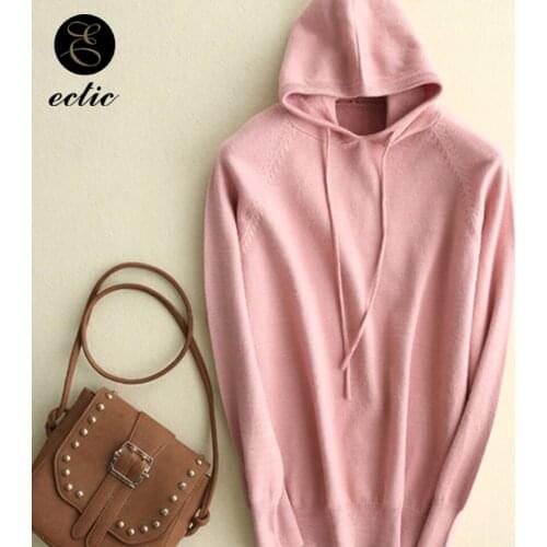 Plain Hooded Sweatshirt Knitted Hoodie Women Poleron Mujer 2021 Fashion Oversized Clothes Light Solid Color Hoodie Drawstring