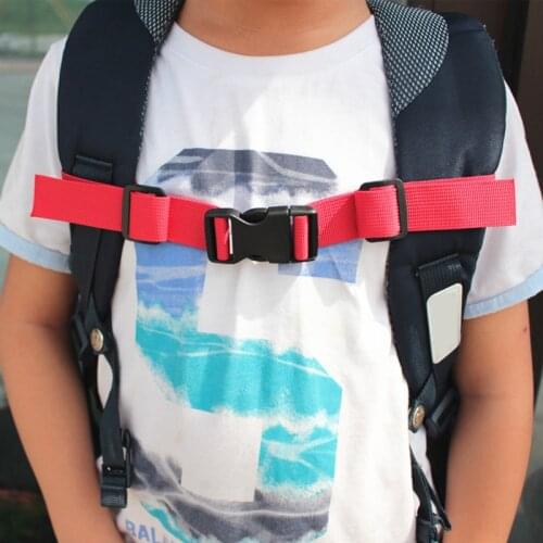 Adjustable Nylon Webbing Sternum Strap Buckle Lightweight Backpack Chest Harness Open Clip Loop with Whistle