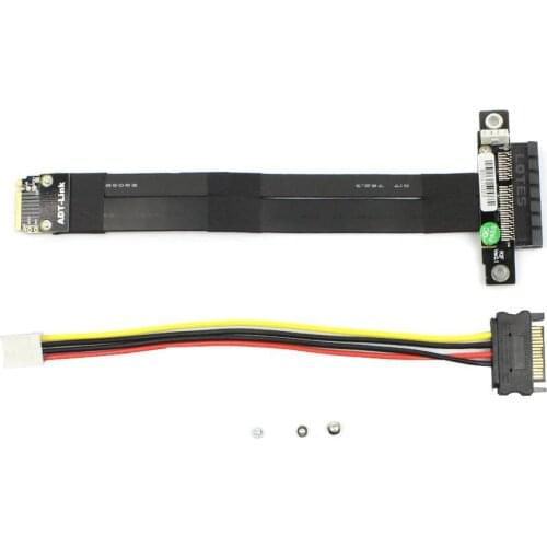 Riser PCIe x4 3.0 PCI-E 4x To M.2 for NGFF for NVMe M Key 2280 Riser Card Gen3.0 Cable Extender M2 PCI-Express Extension cord