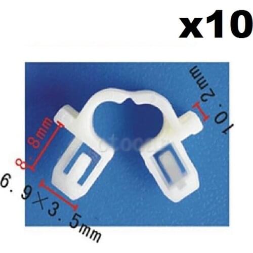 10pcs OEM For Honda Acura Windshield Washer Rivet Retainer Clip 90652-SB2-023