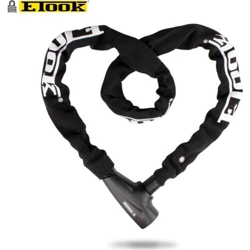 Etook Chain lock Mountain Road Bike Lock Motorcycle/E-bike Lock Bicycle Accessories Reflective Cloth Lengthen 1000MM 4 colors