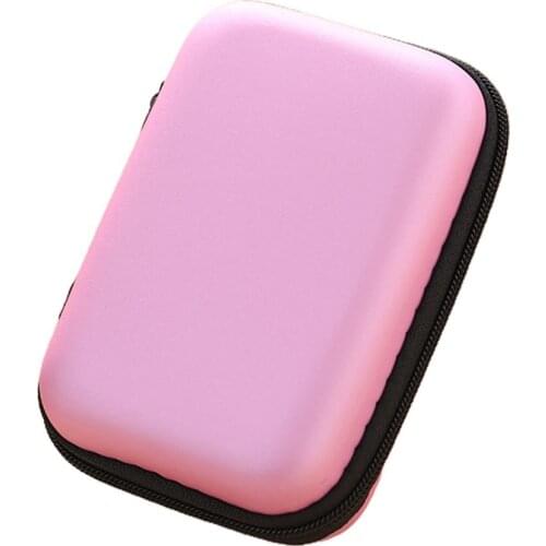 Headphones Storage Box USB Hard Case Earphone Bag Key Coin Bags Waterproof SD Card Cable Earbuds Holder Box Round Square Shape