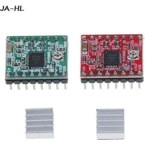1Set New Reprap 4 PCB Board Replace A4988 Ramps +1pcs Heatsink 3D Printer Stepstick A4988 Stepper Motor Driver Parts